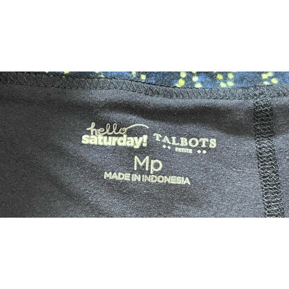 Talbots HELLO SATURDAY Blue Yellow Golf Tennis Athletic Skort Skirt Women’s PM - Picture 5 of 6